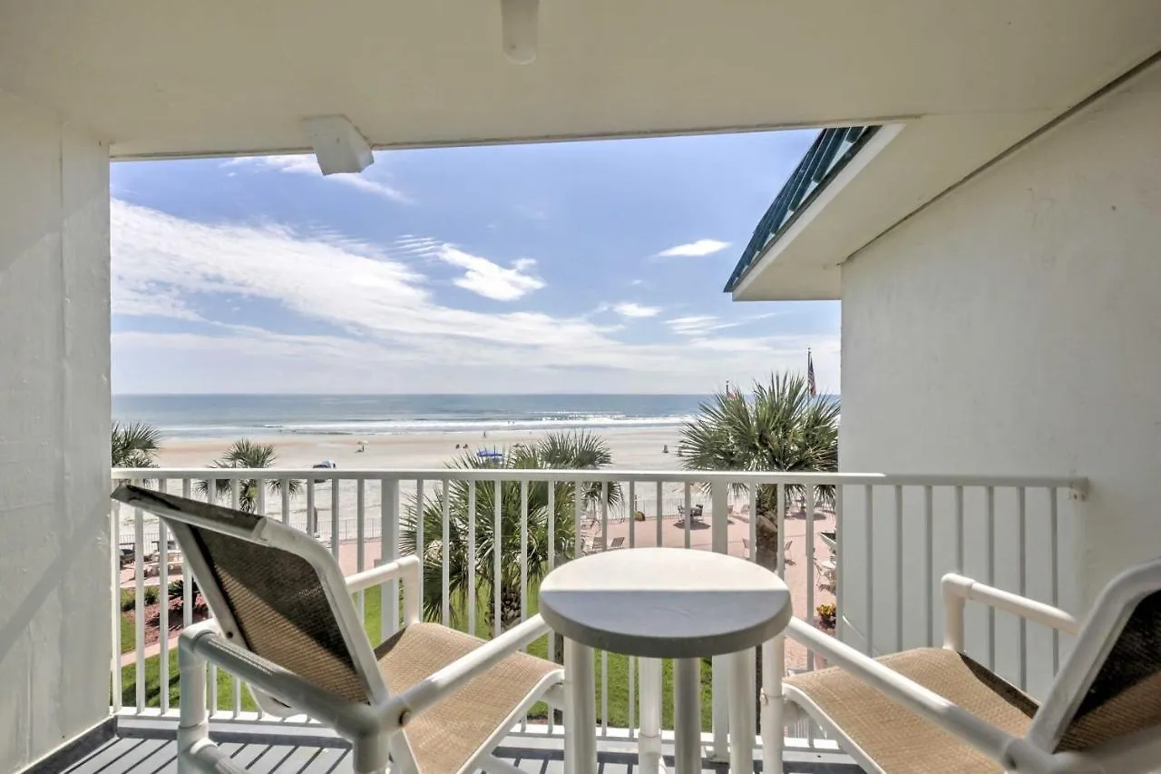 Daytona Beach Studio With Oceanfront Balcony And Pool! دايتونا بيتش